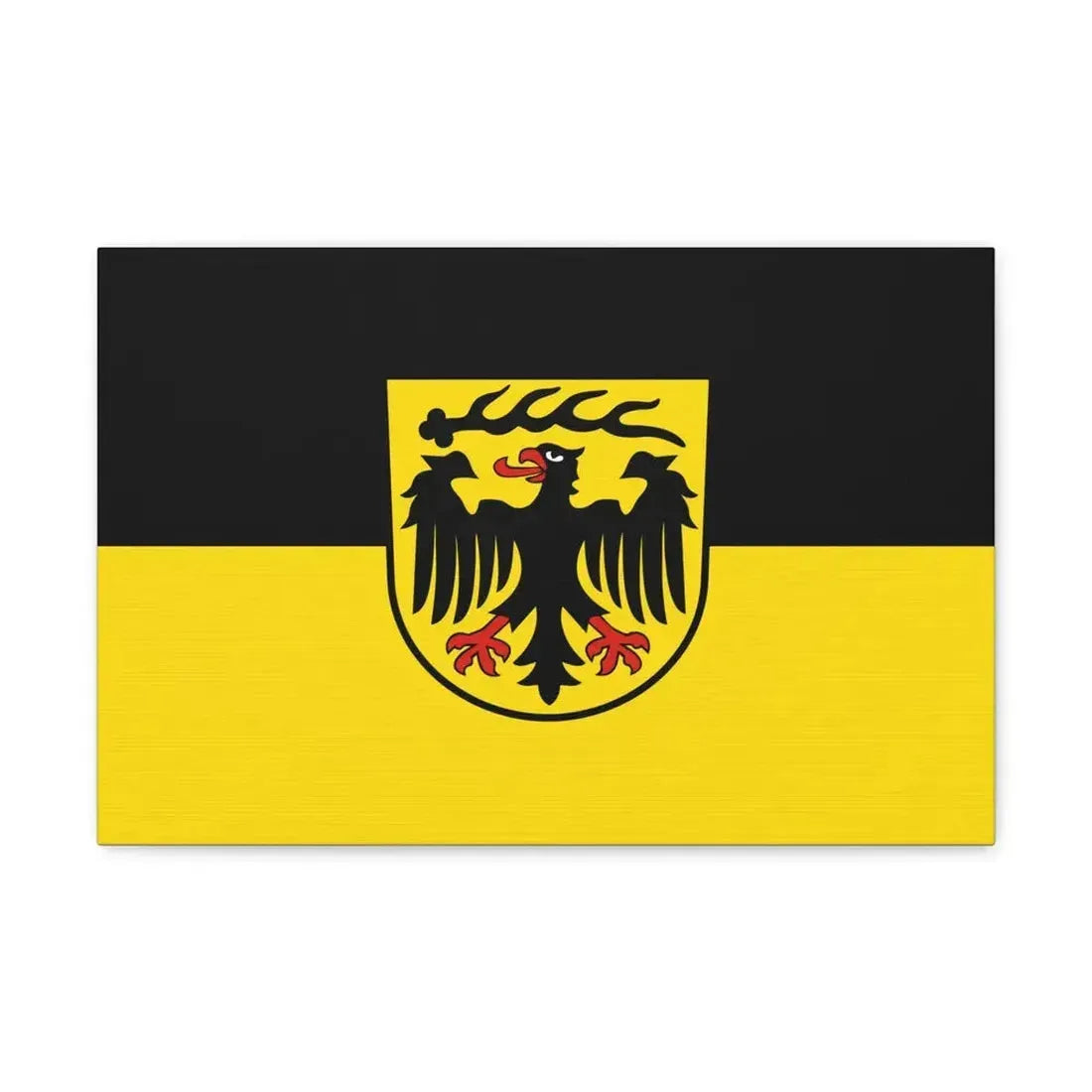 Flag of Ludwigsburg Germany - Canvas Wall Art 18″ x 12″ 1.25" - The Sticker Space