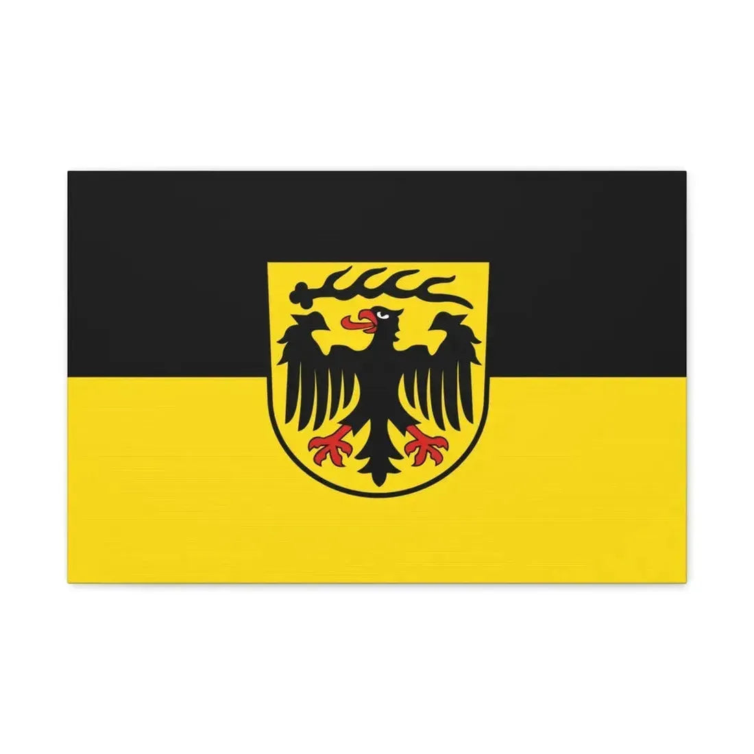 Flag of Ludwigsburg Germany - Canvas Wall Art 24″ x 16″ 1.25" - The Sticker Space