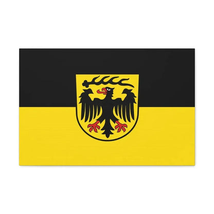 Flag of Ludwigsburg Germany - Canvas Wall Art 24″ x 16″ 1.25" - The Sticker Space