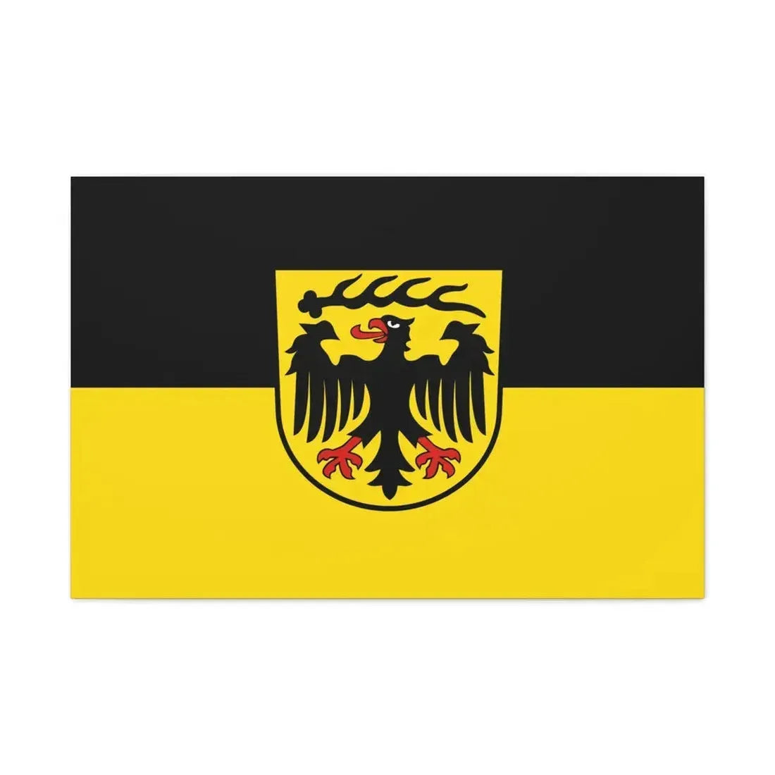 Flag of Ludwigsburg Germany - Canvas Wall Art 36" x 24" 1.25" - The Sticker Space