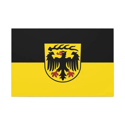 Flag of Ludwigsburg Germany - Canvas Wall Art 36" x 24" 1.25" - The Sticker Space