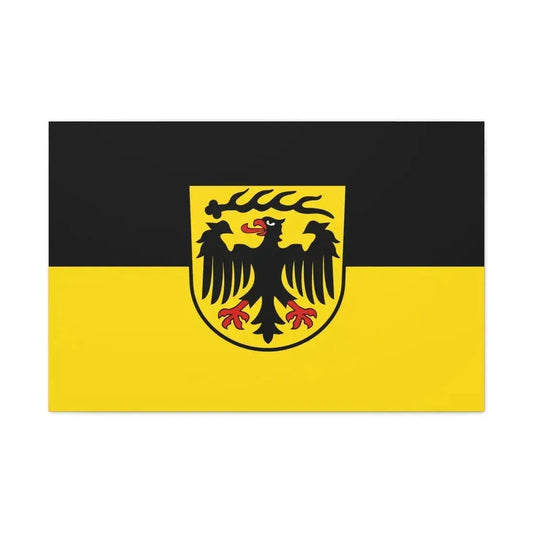 Flag of Ludwigsburg Germany - Canvas Wall Art 36" x 24" 1.25" - The Sticker Space