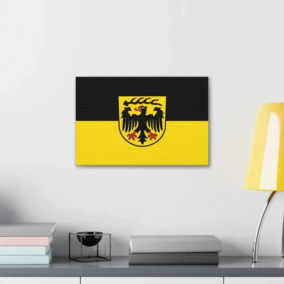 Flag of Ludwigsburg Germany - Canvas Wall Art - The Sticker Space