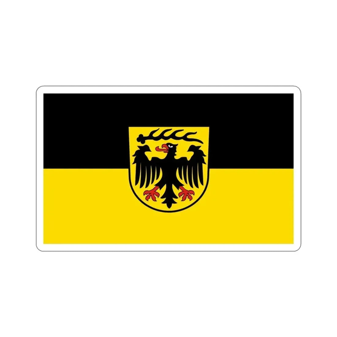 Flag of Ludwigsburg Germany STICKER Vinyl Die-Cut Decal 3 Inch - The Sticker Space