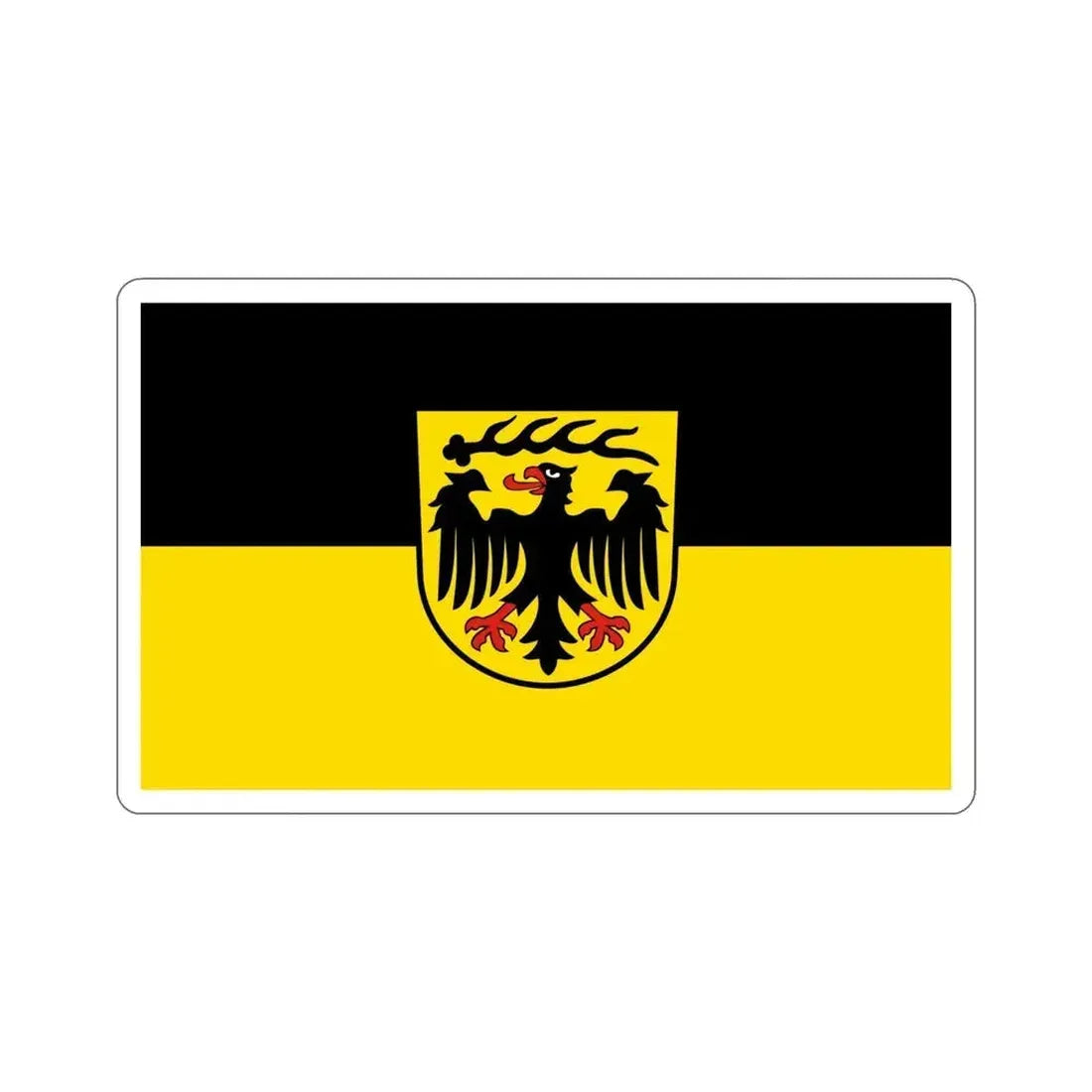 Flag of Ludwigsburg Germany STICKER Vinyl Die-Cut Decal 4 Inch - The Sticker Space