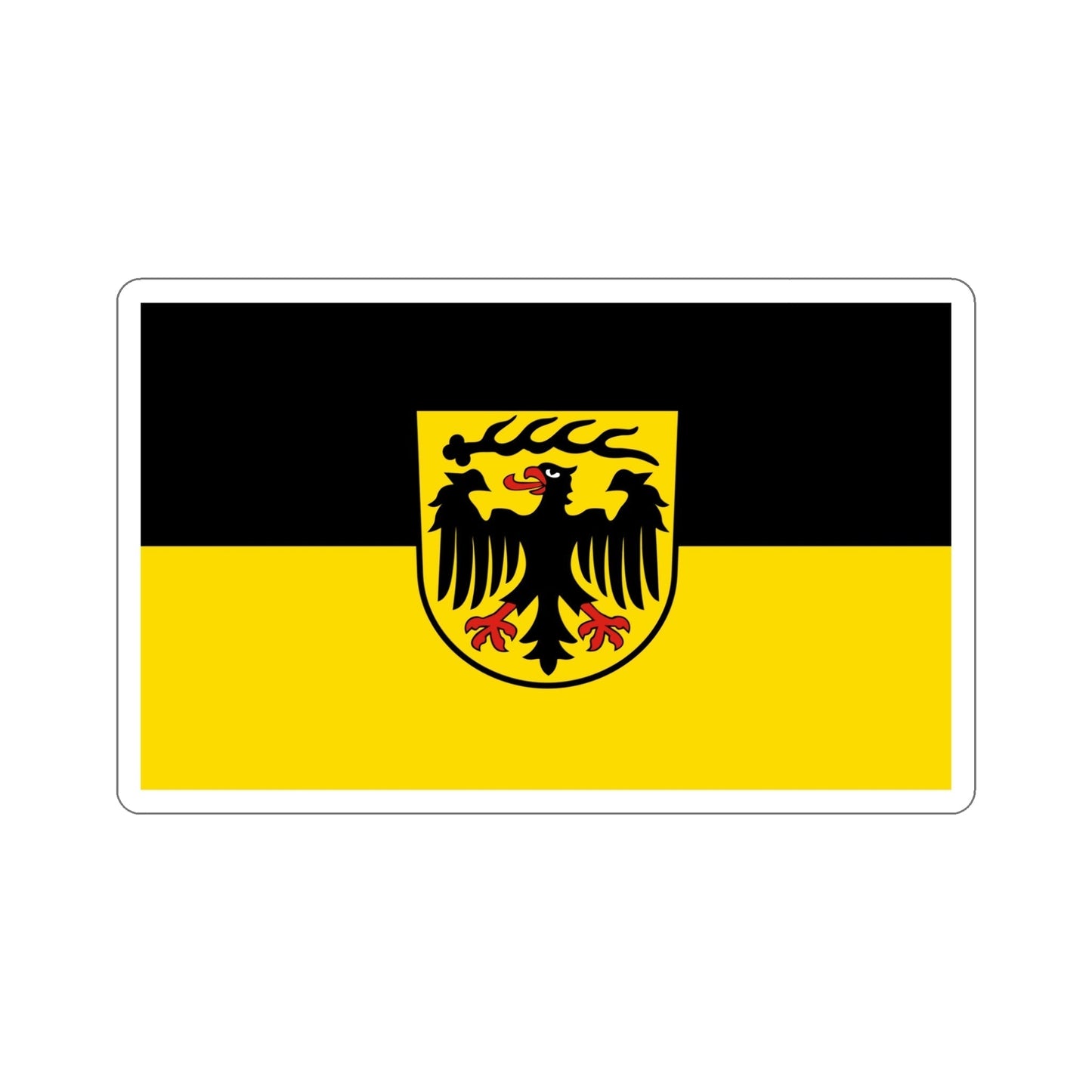 Flag of Ludwigsburg Germany STICKER Vinyl Die-Cut Decal-5 Inch-The Sticker Space