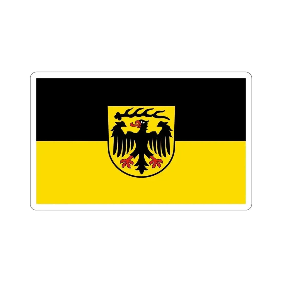 Flag of Ludwigsburg Germany STICKER Vinyl Die-Cut Decal 5 Inch - The Sticker Space