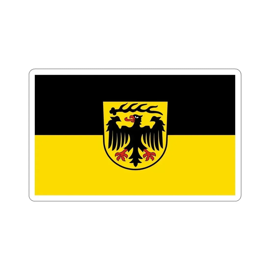 Flag of Ludwigsburg Germany STICKER Vinyl Die-Cut Decal 6 Inch - The Sticker Space