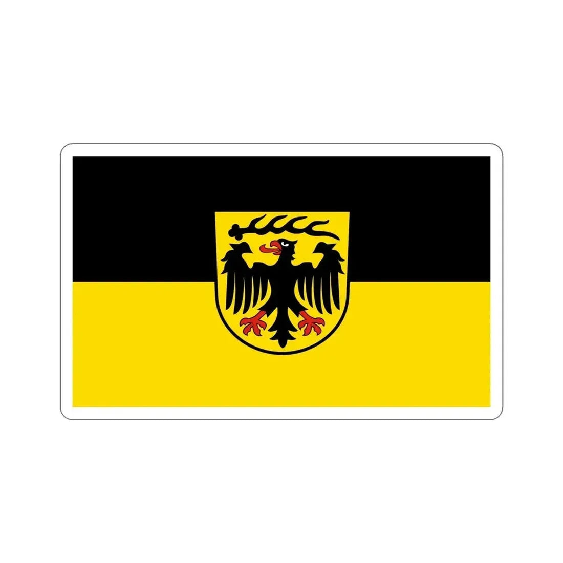 Flag of Ludwigsburg Germany STICKER Vinyl Die-Cut Decal - The Sticker Space