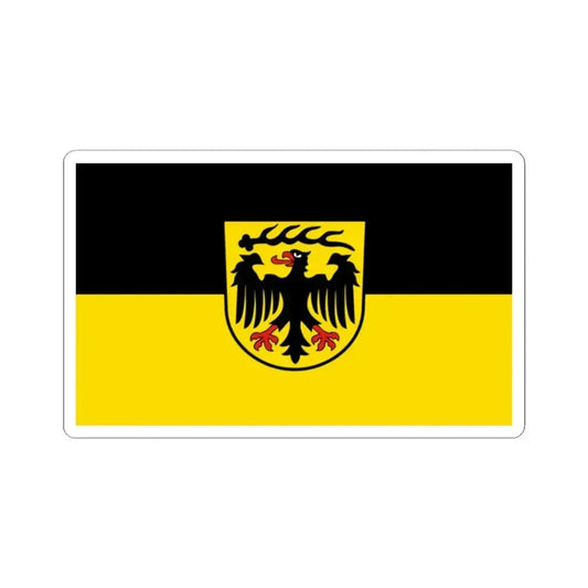 Flag of Ludwigsburg Germany - STICKER Vinyl Kiss-Cut Decal 2 Inch White - The Sticker Space
