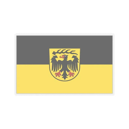 Flag of Ludwigsburg Germany - STICKER Vinyl Kiss-Cut Decal 3 Inch Transparent - The Sticker Space