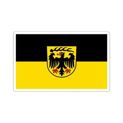 Flag of Ludwigsburg Germany - STICKER Vinyl Kiss-Cut Decal 4 Inch White - The Sticker Space