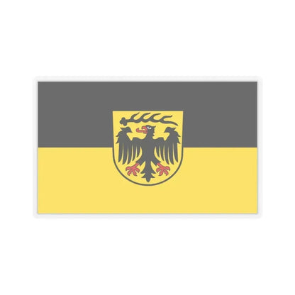 Flag of Ludwigsburg Germany - STICKER Vinyl Kiss-Cut Decal 6 Inch Transparent - The Sticker Space