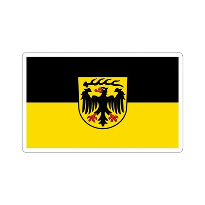 Flag of Ludwigsburg Germany - STICKER Vinyl Kiss-Cut Decal 6 Inch White - The Sticker Space