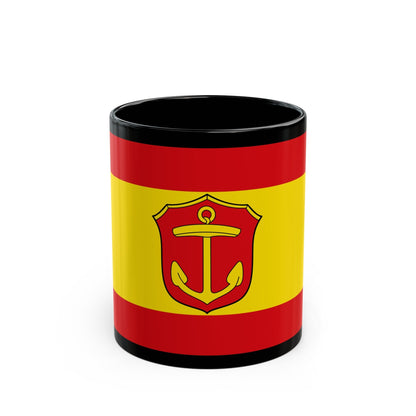 Flag of Ludwigshafen am Rhein Germany - Black Coffee Mug-11oz-The Sticker Space