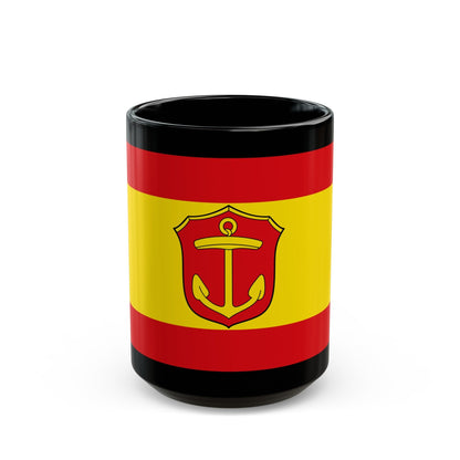 Flag of Ludwigshafen am Rhein Germany - Black Coffee Mug-15oz-The Sticker Space