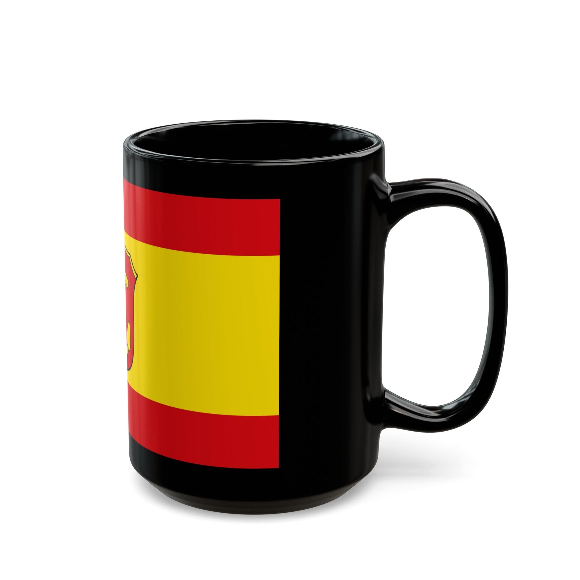 Flag of Ludwigshafen am Rhein Germany - Black Coffee Mug-The Sticker Space