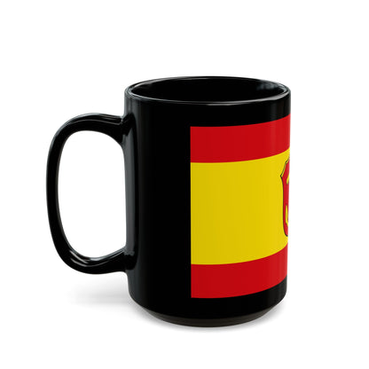 Flag of Ludwigshafen am Rhein Germany - Black Coffee Mug-The Sticker Space