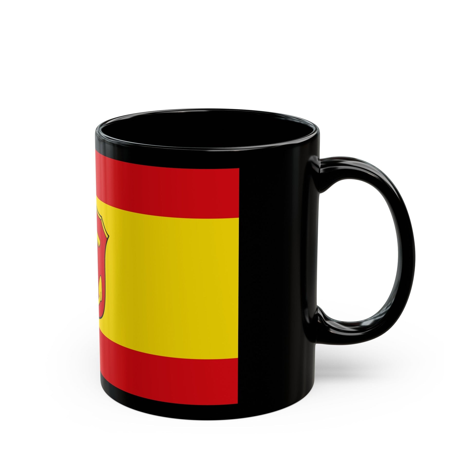 Flag of Ludwigshafen am Rhein Germany - Black Coffee Mug-The Sticker Space