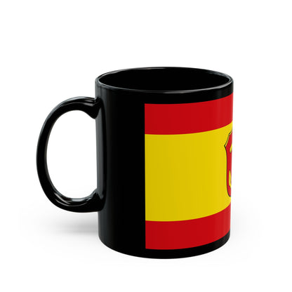 Flag of Ludwigshafen am Rhein Germany - Black Coffee Mug-The Sticker Space