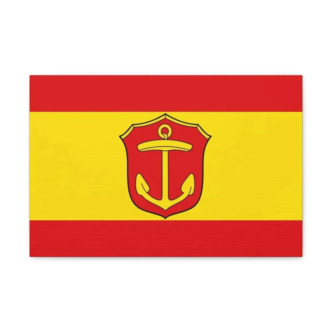 Flag of Ludwigshafen am Rhein Germany - Canvas Wall Art 18″ x 12″ 1.25" - The Sticker Space