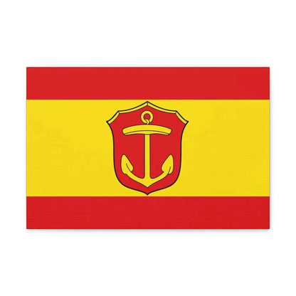 Flag of Ludwigshafen am Rhein Germany - Canvas Wall Art 18″ x 12″ 1.25" - The Sticker Space
