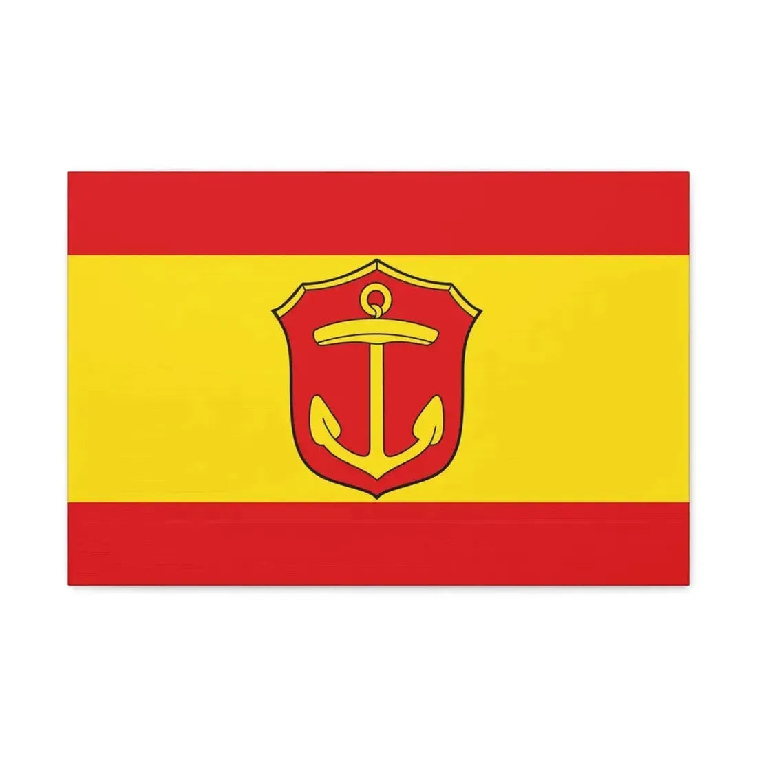 Flag of Ludwigshafen am Rhein Germany - Canvas Wall Art 24″ x 16″ 1.25" - The Sticker Space