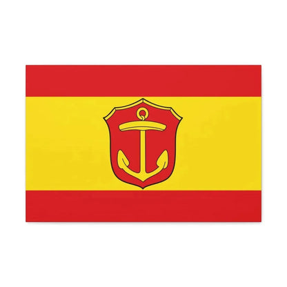 Flag of Ludwigshafen am Rhein Germany - Canvas Wall Art 24″ x 16″ 1.25" - The Sticker Space