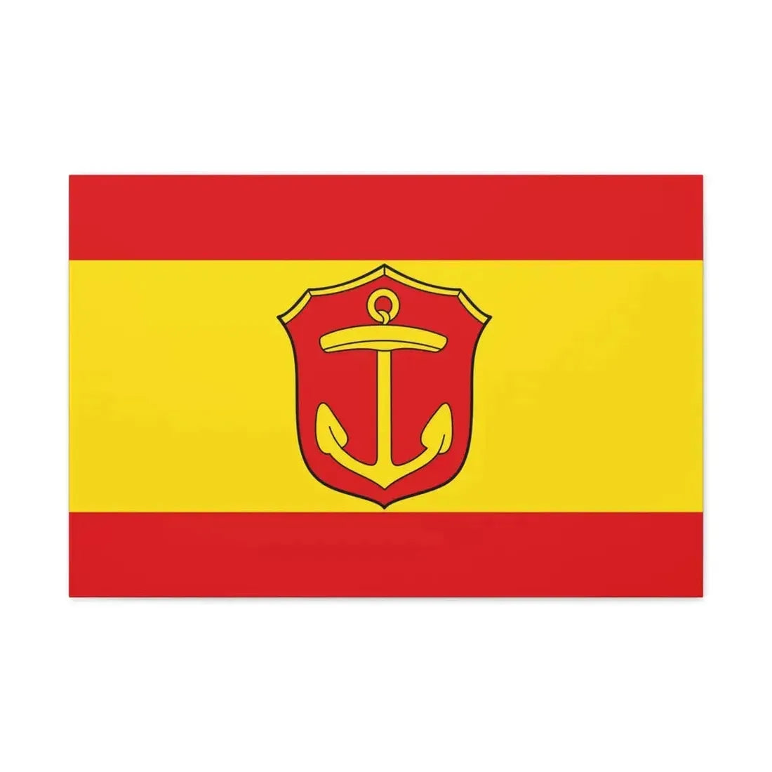 Flag of Ludwigshafen am Rhein Germany - Canvas Wall Art 30" x 20" 1.25" - The Sticker Space