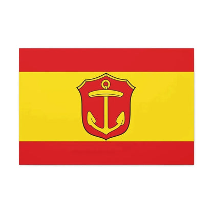 Flag of Ludwigshafen am Rhein Germany - Canvas Wall Art 30" x 20" 1.25" - The Sticker Space
