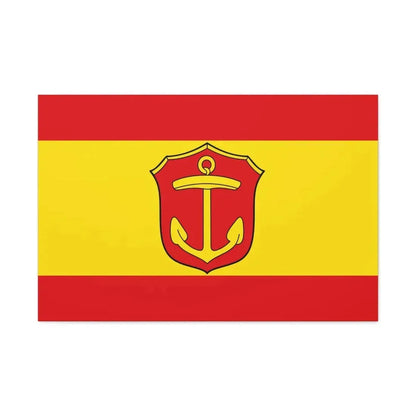 Flag of Ludwigshafen am Rhein Germany - Canvas Wall Art 36" x 24" 1.25" - The Sticker Space