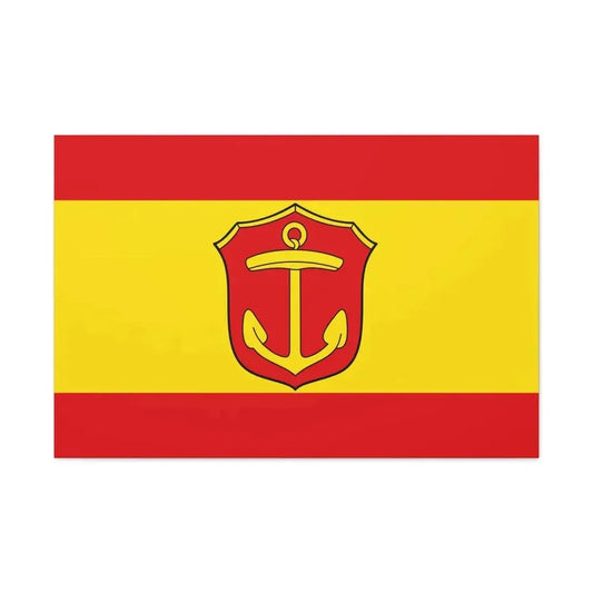 Flag of Ludwigshafen am Rhein Germany - Canvas Wall Art 36" x 24" 1.25" - The Sticker Space