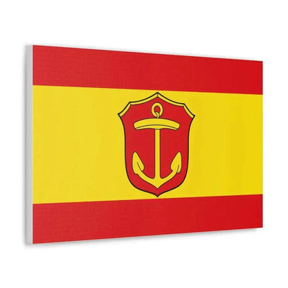 Flag of Ludwigshafen am Rhein Germany - Canvas Wall Art - The Sticker Space