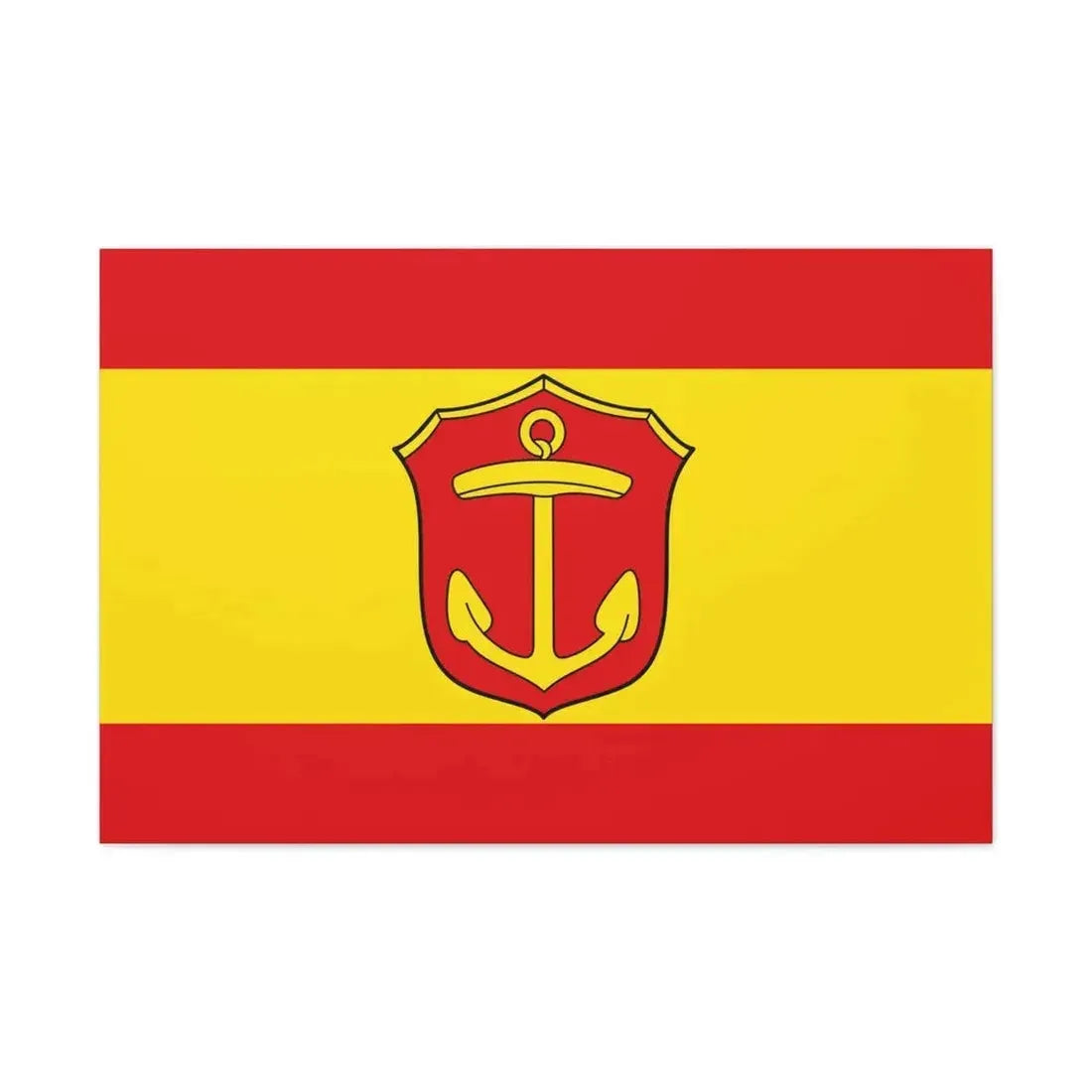 Flag of Ludwigshafen am Rhein Germany - Canvas Wall Art - The Sticker Space