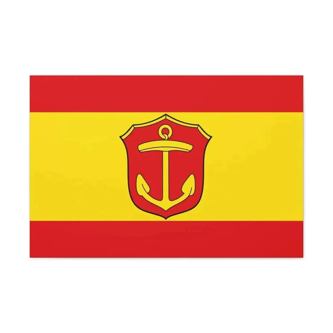 Flag of Ludwigshafen am Rhein Germany - Canvas Wall Art - The Sticker Space