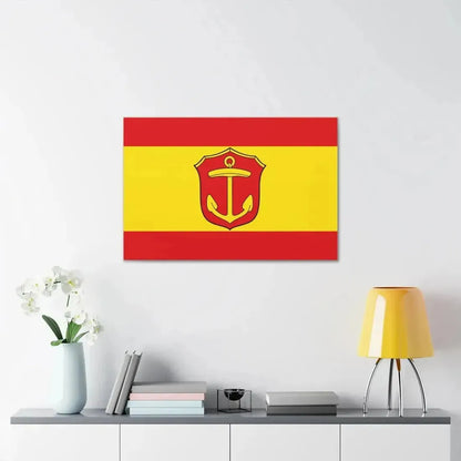 Flag of Ludwigshafen am Rhein Germany - Canvas Wall Art - The Sticker Space