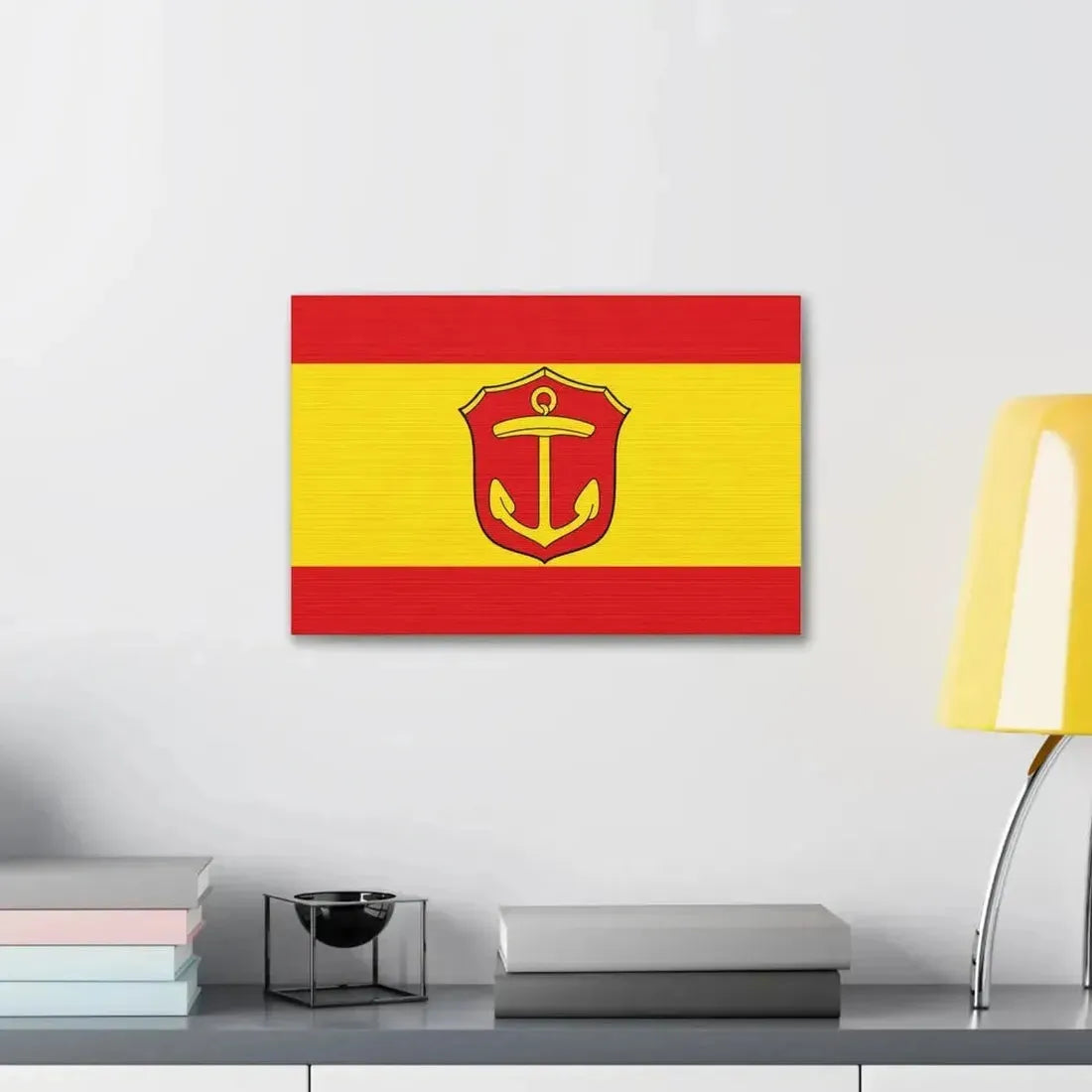 Flag of Ludwigshafen am Rhein Germany - Canvas Wall Art - The Sticker Space