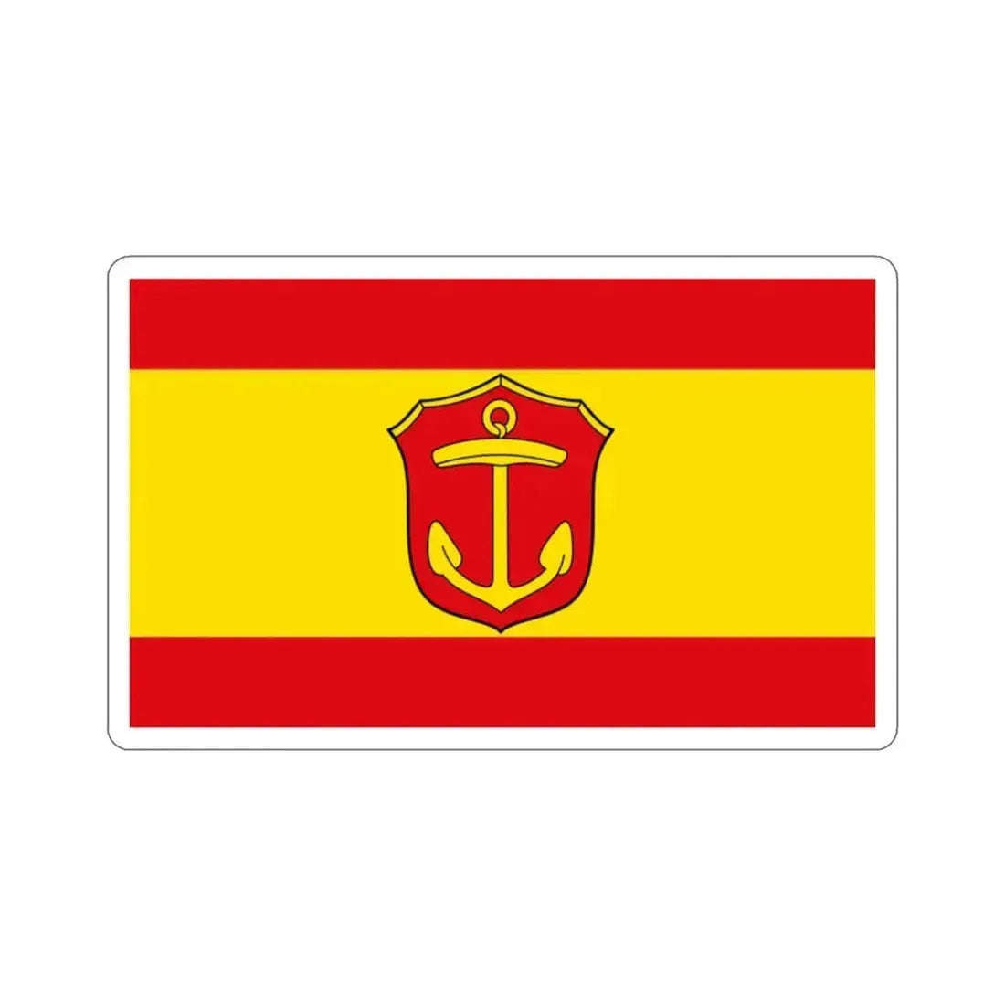 Flag of Ludwigshafen am Rhein Germany STICKER Vinyl Die-Cut Decal 2 Inch - The Sticker Space