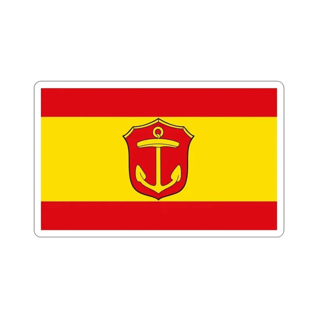 Flag of Ludwigshafen am Rhein Germany STICKER Vinyl Die-Cut Decal 3 Inch - The Sticker Space