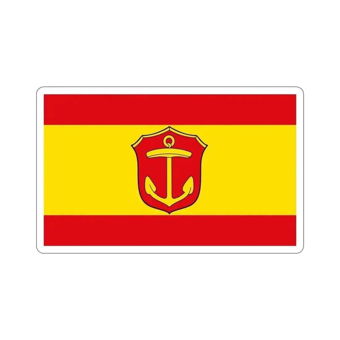 Flag of Ludwigshafen am Rhein Germany STICKER Vinyl Die-Cut Decal 6 Inch - The Sticker Space