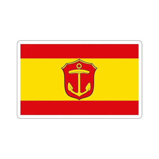 Flag of Ludwigshafen am Rhein Germany STICKER Vinyl Die-Cut Decal 6 Inch - The Sticker Space