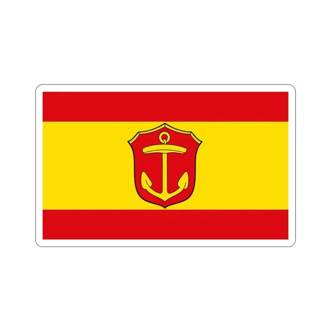 Flag of Ludwigshafen am Rhein Germany STICKER Vinyl Die-Cut Decal - The Sticker Space