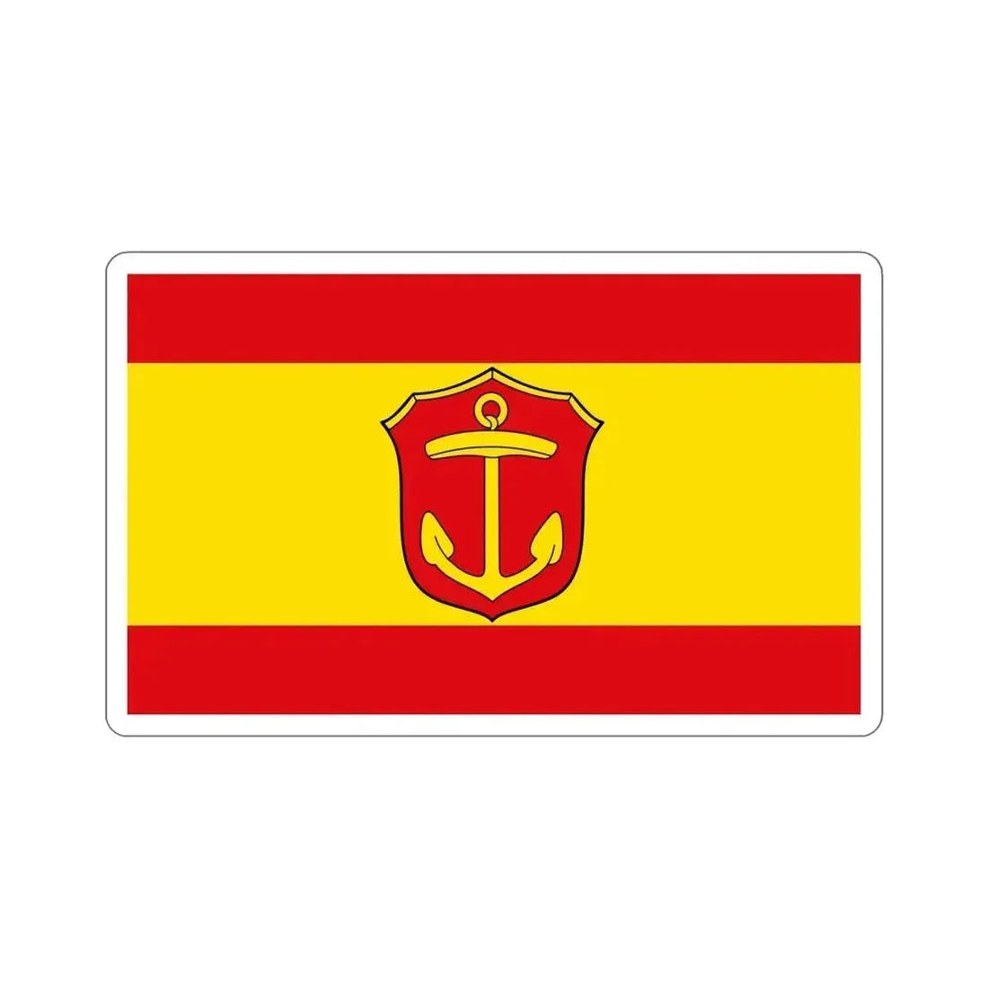 Flag of Ludwigshafen am Rhein Germany STICKER Vinyl Die-Cut Decal - The Sticker Space