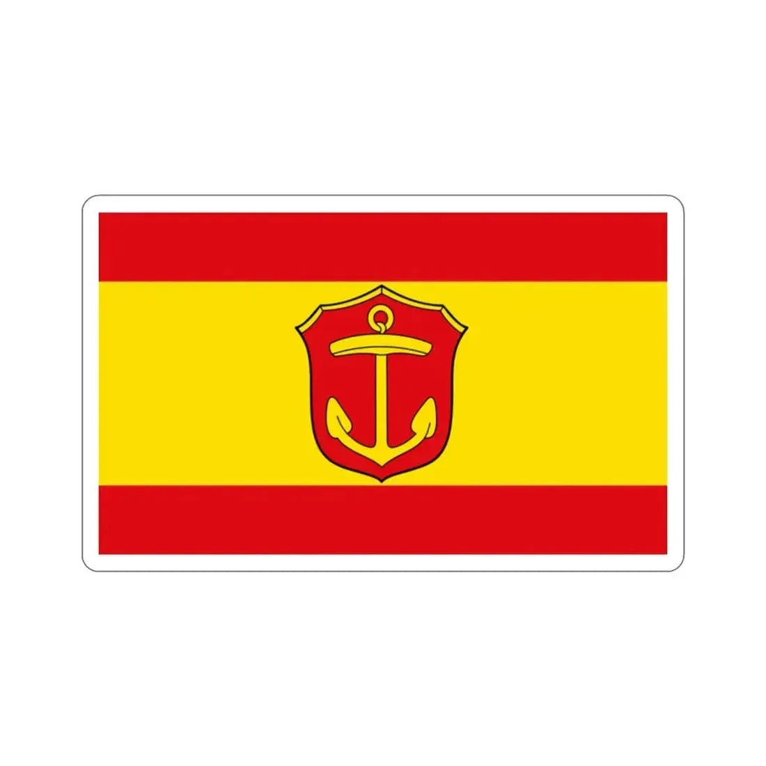 Flag of Ludwigshafen am Rhein Germany STICKER Vinyl Die-Cut Decal - The Sticker Space