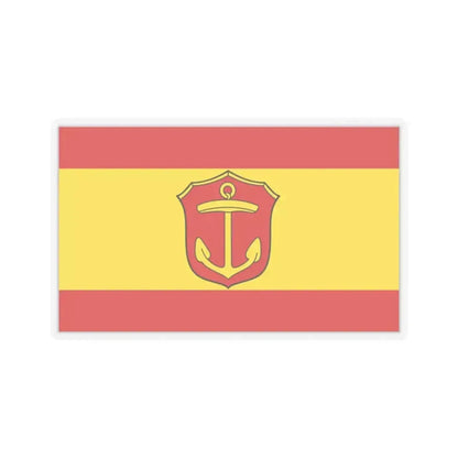 Flag of Ludwigshafen am Rhein Germany - STICKER Vinyl Kiss-Cut Decal 2 Inch Transparent - The Sticker Space