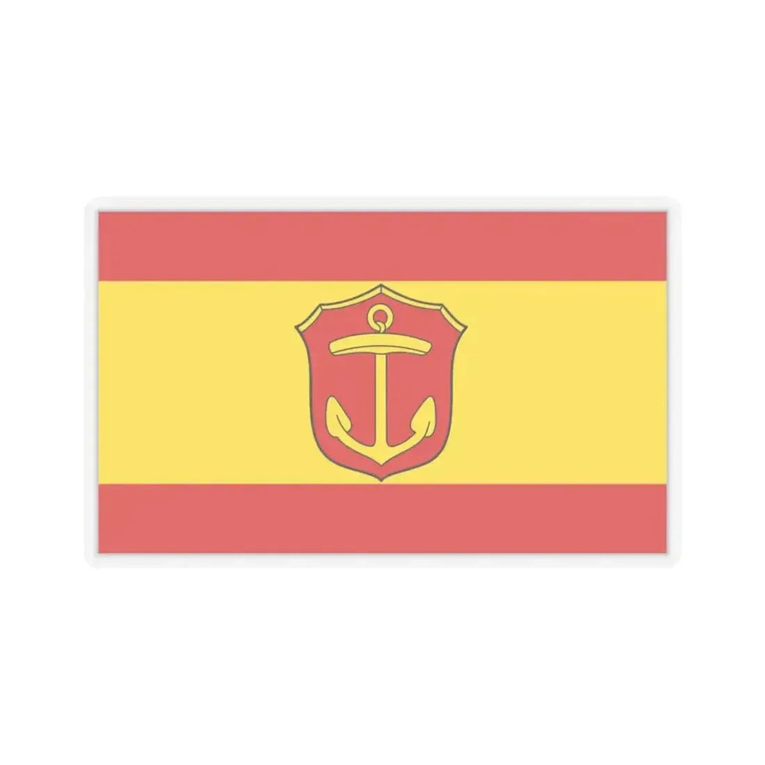 Flag of Ludwigshafen am Rhein Germany - STICKER Vinyl Kiss-Cut Decal 3 Inch Transparent - The Sticker Space