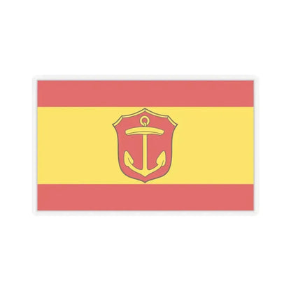 Flag of Ludwigshafen am Rhein Germany - STICKER Vinyl Kiss-Cut Decal 3 Inch Transparent - The Sticker Space