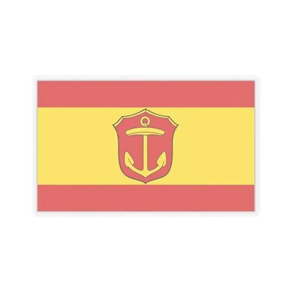 Flag of Ludwigshafen am Rhein Germany - STICKER Vinyl Kiss-Cut Decal 4 Inch Transparent - The Sticker Space