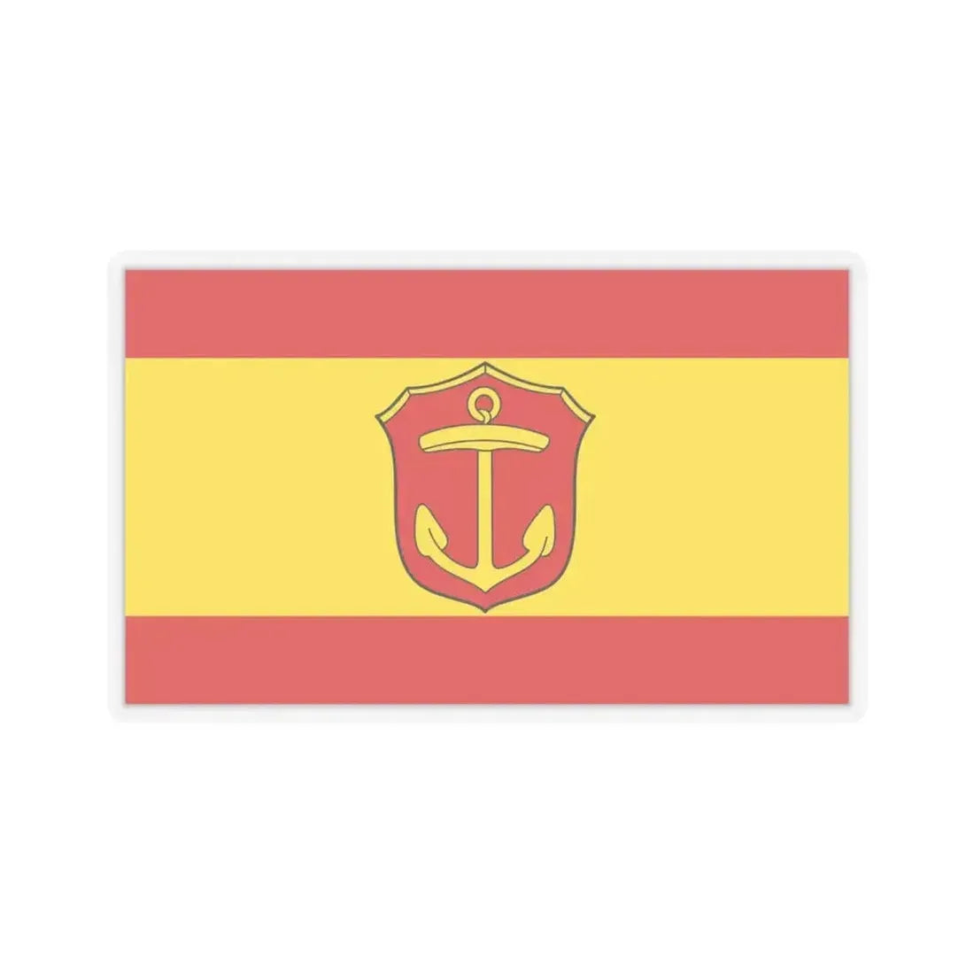 Flag of Ludwigshafen am Rhein Germany - STICKER Vinyl Kiss-Cut Decal 6 Inch Transparent - The Sticker Space