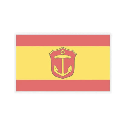 Flag of Ludwigshafen am Rhein Germany - STICKER Vinyl Kiss-Cut Decal 6 Inch Transparent - The Sticker Space